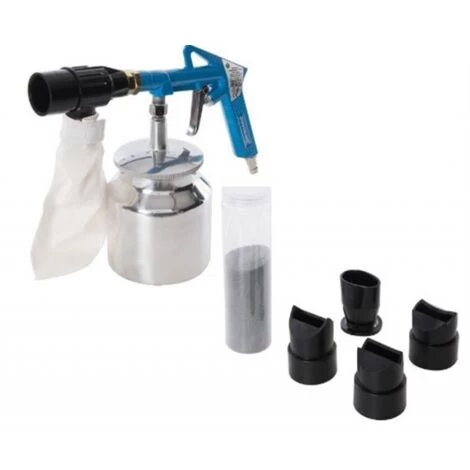 SILVERLINE KIT DE SABLAGE AVEC SYSTEME DE RECUPERATION D'ABRASIF - 6 Pièces 2 SILVERLINE KIT DE SABLAGE AVEC SYSTEME DE RECUPERATION D'ABRASIF - 6 Pièces – Image 2