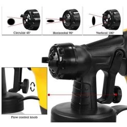 GISAM Pistolet à Peinture Ordinateur De Poche électrique 500W 800ml -Pistolet à peinture Soldes 41560832 4