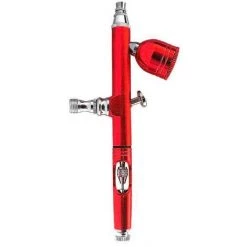HAPPYSHOPPING Aerographe Portable Aerographe Pistolet Accessoires 0,3 Mm Buse Pour FX Maquillage Tatouage Peinture Hydratant, Modele : Aerographe Rouge - Modele: Aerographe Rouge