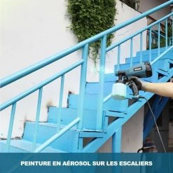 Pistolet à Peinture, WESCO 500W 80 DIN/S Pulvérisateur De Peinture Électrique, Récipient Détachable 800ML WS5585 -Pistolet à peinture Soldes 42474892 5