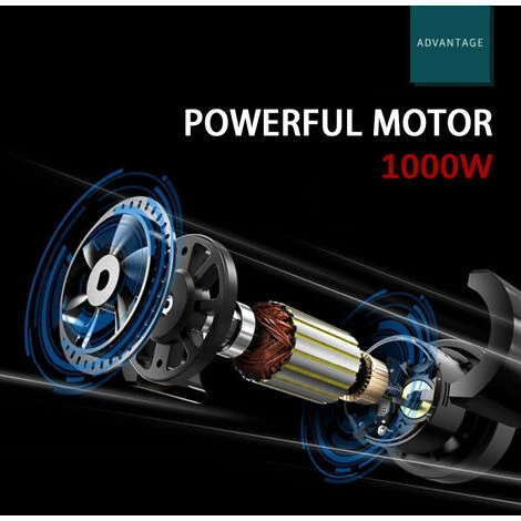 ASUPERMALL Pulverisateur De Peinture Electrique Avec Des Buses De Cuivre De 1,8 Mm De 1000W 1200Ml Conteneur Pour Interieur Interieur Et Exterieur De Murs De Voitures Meubles Et De La Peinture A L'Exterieur 4 ASUPERMALL Pulverisateur De Peinture Electrique Avec Des Buses De Cuivre De 1,8 Mm De 1000W 1200Ml Conteneur Pour Interieur Interieur Et Exterieur De Murs De Voitures Meubles Et De La Peinture A L'Exterieur – Image 4