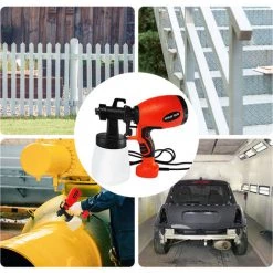 ASUPERMALL Pulverisateur De Peinture Electrique Avec Des Buses De Cuivre De 1,8 Mm De 1000W 1200Ml Conteneur Pour Interieur Interieur Et Exterieur De Murs De Voitures Meubles Et De La Peinture A L'Exterieur 9 ASUPERMALL Pulverisateur De Peinture Electrique Avec Des Buses De Cuivre De 1,8 Mm De 1000W 1200Ml Conteneur Pour Interieur Interieur Et Exterieur De Murs De Voitures Meubles Et De La Peinture A L'Exterieur -Pistolet à peinture Soldes 42506343 5
