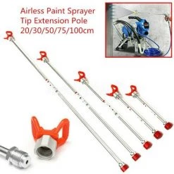 TANABATA Tube De Pulvérisation De Peinture, Pistolet Pulvérisateur De Peinture US Airless - Embout De Base - Tige D'extension Pour Pulvérisateur De Peinture - 20 Cm -Pistolet à peinture Soldes 42839632 4