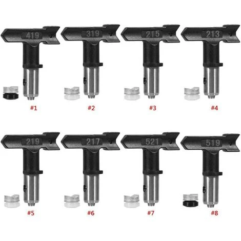 TANABATA Buse Réversible Classique Airless Tip Pointe Pistolet Airless Buse De Pulvérisation Kit De Pistolet Pistolet De Pulvérisation De Peinture D'Acier De Tungstène Embout Accessoies (319) 2 TANABATA Buse Réversible Classique Airless Tip Pointe Pistolet Airless Buse De Pulvérisation Kit De Pistolet Pistolet De Pulvérisation De Peinture D'Acier De Tungstène Embout Accessoies (319) – Image 2