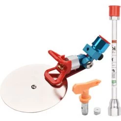 ASUPERMALL Outil Accessoire De Guide De Pulverisation Universel De 7/8 Pouces Pour Wagner Pour Pulverisateur De Peinture Sans Air Wagner Avec Deflecteur Anti-Eclaboussures 517 Joint De Pointe De Poteau D'Extension De Pointe