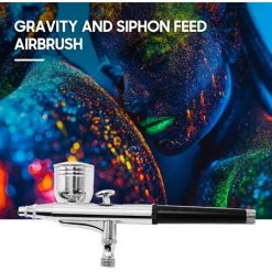 ASUPERMALL Airbrush Gun Pistolet Airbrush And Siphon Airbrush 0.3Mm Buse 22Cc & 7Cc Coupes Pour La Decoration De Gateau Peinture Modele, Argent 7 ASUPERMALL Airbrush Gun Pistolet Airbrush And Siphon Airbrush 0.3Mm Buse 22Cc & 7Cc Coupes Pour La Decoration De Gateau Peinture Modele, Argent -Pistolet à peinture Soldes 43222499 3