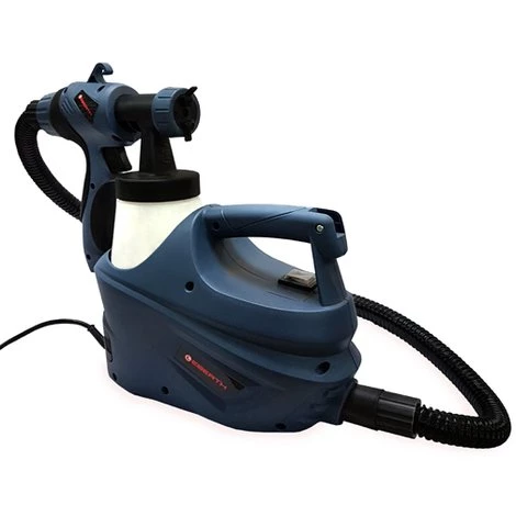 EBERTH 650 Watt Pistolet à Peinture électrique (700 Ml Volume Du Réservoir, 3 Types Datomisation, Bandoulière, Gobelet Doseur) 1 EBERTH 650 Watt Pistolet à Peinture électrique (700 Ml Volume Du Réservoir, 3 Types Datomisation, Bandoulière, Gobelet Doseur)