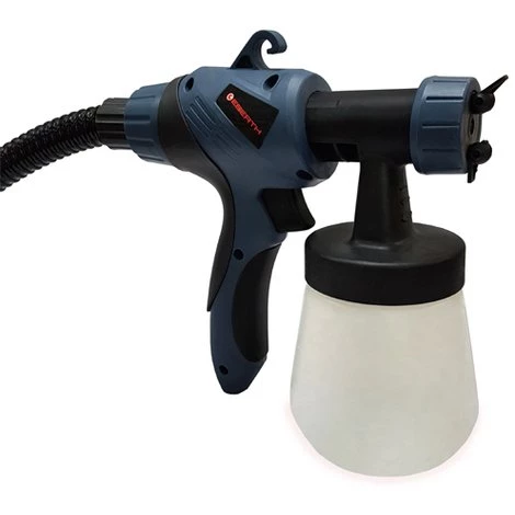 EBERTH 650 Watt Pistolet à Peinture électrique (700 Ml Volume Du Réservoir, 3 Types Datomisation, Bandoulière, Gobelet Doseur) 2 EBERTH 650 Watt Pistolet à Peinture électrique (700 Ml Volume Du Réservoir, 3 Types Datomisation, Bandoulière, Gobelet Doseur) – Image 2