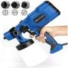 DAY PLUS Pistolet à Peinture Électrique Pistolet à Peinture Électrique Système Pistolet à Main 550W, Pulvérisateur Clôture Murale Pour Brillant, Satiné, Vernis, Peinture Clôture