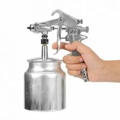 BARES Pistolet à Peinture Pneumatique, Buse De 1.5mm 750Ml Créateur De Capacité De Pistolet Pulvérisateur Mode D'Alimentation Par Aspiration Pistolet à Peinture Pneumatique Outil Pneumatique Pistolet à Pein -Pistolet à peinture Soldes 43569130 4