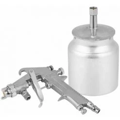BARES Pistolet à Peinture Pneumatique, Buse De 1.5mm 750Ml Créateur De Capacité De Pistolet Pulvérisateur Mode D'Alimentation Par Aspiration Pistolet à Peinture Pneumatique Outil Pneumatique Pistolet à Pein -Pistolet à peinture Soldes 43569130 5