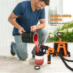 TACKLIFE Pistolet à Peinture Électrique, Pulvérisateur De Peinture 1200W Avec 3 Modes De Pulvérisation Débit 1100ml/min 3 Buses En Cuivre Fournies Débit Réglable -SGP17AC 8 TACKLIFE Pistolet à Peinture Électrique, Pulvérisateur De Peinture 1200W Avec 3 Modes De Pulvérisation Débit 1100ml/min 3 Buses En Cuivre Fournies Débit Réglable -SGP17AC -Pistolet à peinture Soldes 44000337 4