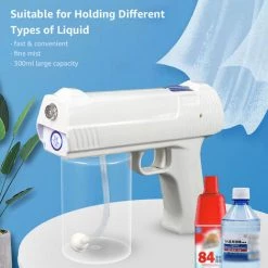 HAPPYSHOPPING Pistolet De Pulverisation A Main Pistolet A Vapeur Rechargeable Atomiseur Automatique Machine De Brumisateur Sans Fil Portable Pulverisateur Electrique Pour Utilisation Interieure En ExterieurBlanc, Modele: Blanc 9 HAPPYSHOPPING Pistolet De Pulverisation A Main Pistolet A Vapeur Rechargeable Atomiseur Automatique Machine De Brumisateur Sans Fil Portable Pulverisateur Electrique Pour Utilisation Interieure En ExterieurBlanc, Modele: Blanc -Pistolet à peinture Soldes 44079215 5