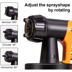 ASUPERMALL 650 W Pulvérisateur De Peinture électrique Avec Buses En Cuivre De 2,5 Mm, 800 Ml Conteneur -Pistolet à peinture Soldes 45634937 3