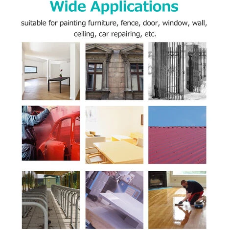 ASUPERMALL Pistolet à Peinture à Batterie Au Lithium Sans Balai Machine De Pulvérisation électrique Sans Fil 800Ml/25Oz, 4000Mah, 1 Batterie - 4000Mah, 1 Batterie 5 ASUPERMALL Pistolet à Peinture à Batterie Au Lithium Sans Balai Machine De Pulvérisation électrique Sans Fil 800Ml/25Oz, 4000Mah, 1 Batterie - 4000Mah, 1 Batterie – Image 5
