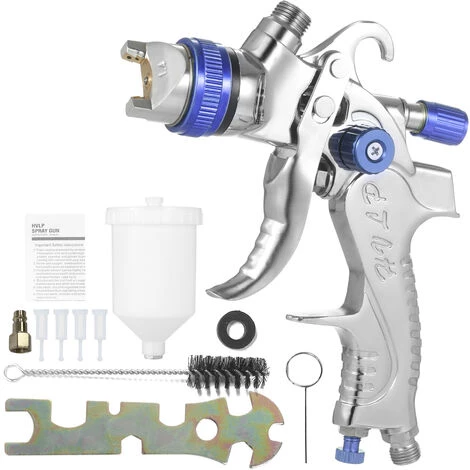 SUPERSELLER Pistolet à Peinture Pneumatique TE2008 - 1 Buse-bleu 3 SUPERSELLER Pistolet à Peinture Pneumatique TE2008 - 1 Buse-bleu – Image 3