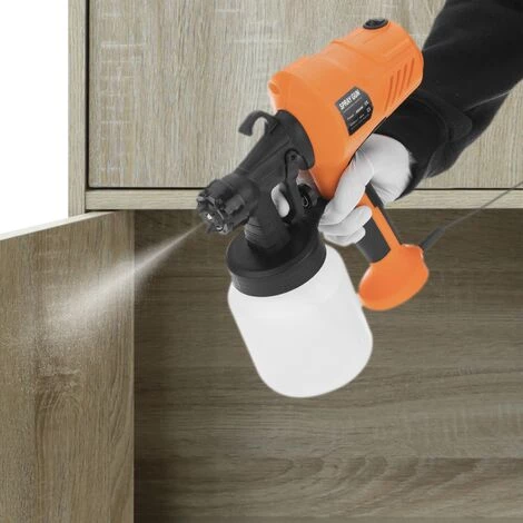 BeMatik - Pistolet à Peinture 400 Watt 800 Ml, Pistolet à Peinture électrique Avec Trois Modes De Pulvérisation 2 BeMatik - Pistolet à Peinture 400 Watt 800 Ml, Pistolet à Peinture électrique Avec Trois Modes De Pulvérisation – Image 2