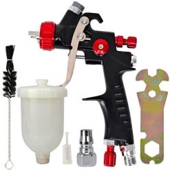 ASUPERMALL Pulverisation De Pulverisation De Pulverisation De Pulverisation De La Voiture De Voiture De 1,0 Mm Lvmp Gravitys-feed Pulverisateur D'air Kit D'aerographe Dispositif De Reparation De Peinture Automatique, Multicolore