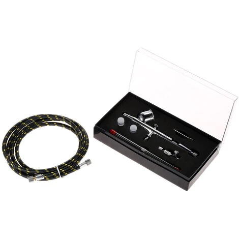 Pistolet à Peinture KKmoon Ensemble D'aérographe à Alimentation Par Gravité Professionnelle Avec Tuyau Pour Peinture D'art Modèle De Pulvérisation De Manucure De Tatouage Brosse à Air Outil à Ongles 0.2mm 0.3mm 0.5mm 7cc 3 Pistolet à Peinture KKmoon Ensemble D'aérographe à Alimentation Par Gravité Professionnelle Avec Tuyau Pour Peinture D'art Modèle De Pulvérisation De Manucure De Tatouage Brosse à Air Outil à Ongles 0.2mm 0.3mm 0.5mm 7cc – Image 3