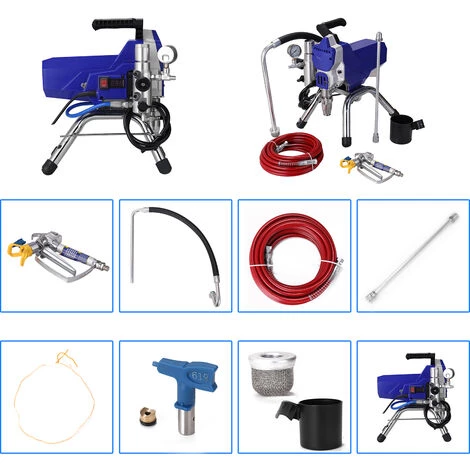 SUPERSELLER Pistolet à Peinture Pulvérisateur De Peinture Machine De Pulvérisation Sans Air Haute Pression Professionnelle Outil De Peinture électrique Haute Puissance 4 SUPERSELLER Pistolet à Peinture Pulvérisateur De Peinture Machine De Pulvérisation Sans Air Haute Pression Professionnelle Outil De Peinture électrique Haute Puissance – Image 4