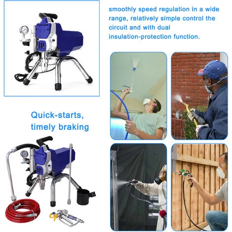 SUPERSELLER Pistolet à Peinture Pulvérisateur De Peinture Machine De Pulvérisation Sans Air Haute Pression Professionnelle Outil De Peinture électrique Haute Puissance 5 SUPERSELLER Pistolet à Peinture Pulvérisateur De Peinture Machine De Pulvérisation Sans Air Haute Pression Professionnelle Outil De Peinture électrique Haute Puissance – Image 5