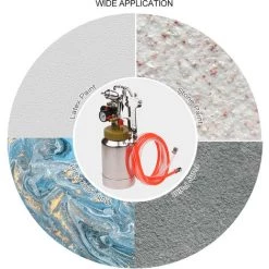 SUPERSELLER Pistolet à Peinture Réservoir Sous Pression 2L Avec Pistolet à Air Et Régulateur Pour Pulvérisateur De Pierre Naturelle Pulvérisateur De Peinture à Mastic (couleur De La Bague D'étanchéité Envoyée Au Hasard) -Pistolet à peinture Soldes 49303115 4