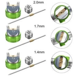 Pistolet A Peinture Pulvérisateur Vert 21.5X13.5X13CM FUIENKO -Pistolet à peinture Soldes 51639098 4