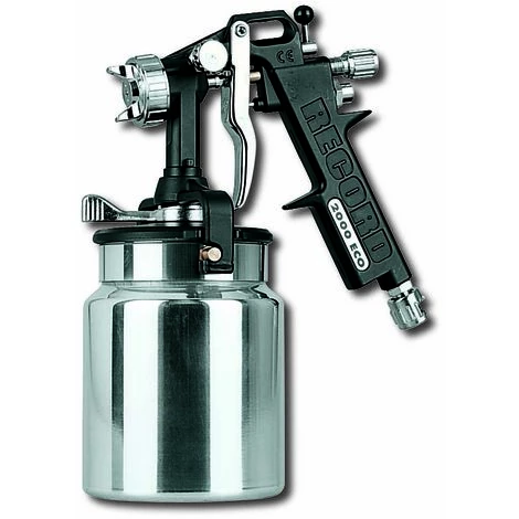 GAV Aérographe Série ECO RECORD - Buse 1.8 - Réservoir En Aluminium. 1 Lt - Fermeture Autoclave - Raccord USA 1 GAV Aérographe Série ECO RECORD - Buse 1.8 - Réservoir En Aluminium. 1 Lt - Fermeture Autoclave - Raccord USA