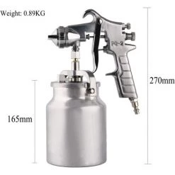 GUAZHUNIFR Professionnel Pistolet à Peinture Guazhuni Système De Pulvérisation De Peinture, Acier Inoxydable, Buse 1,8 Mm, Pistolet à Peinture Pour L'automobile, Le Ménage Et Les Meubles -Pistolet à peinture Soldes 53917270 3