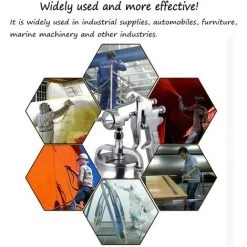 GUAZHUNIFR Professionnel Pistolet à Peinture Guazhuni Système De Pulvérisation De Peinture, Acier Inoxydable, Buse 1,8 Mm, Pistolet à Peinture Pour L'automobile, Le Ménage Et Les Meubles -Pistolet à peinture Soldes 53917270 5