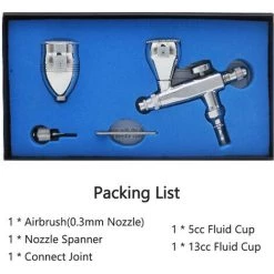 ASUPERMALL Kit D'aérographe à Double Action Avec Alimentation Par Siphon Pour L'artisanat D'art, La Peinture, L'onglerie, Le Tatouage Et La Décoration De Gâteaux, Type 5 - Type 5 -Pistolet à peinture Soldes 54481619 3