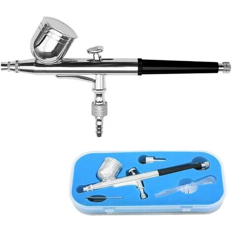 BARES Kit D'aérographe à Double Action D'alimentation Par Gravité D'aérographe Pour Le Modèle De Jet De Manucure De Tatouage Aérographe Nail Art 0.3mm 7cc 3 BARES Kit D'aérographe à Double Action D'alimentation Par Gravité D'aérographe Pour Le Modèle De Jet De Manucure De Tatouage Aérographe Nail Art 0.3mm 7cc – Image 3
