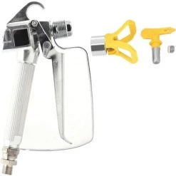 Peinture Pour Pistolet De Pulvérisation Sans Air Haute Pression Avec Support De Pulvérisation Et Buse 517 De Pulvérisation, Kit De Pistolet De Peinture En Acier Inoxydable 3600 PSI Avec Support D, Betterlife
