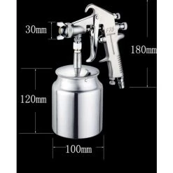 Pistolet à Peinture à Ventouse Avec Buse En Acier Inoxydable De 1,5 Mm Et Capacité De 750 Ml - Outil De Peinture Pour Meubles De Voiture, Voiture , Betterlife -Pistolet à peinture Soldes 55298683 4