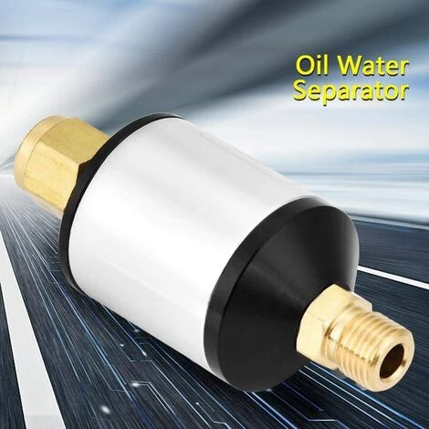 1/4 "NPT Séparateur D'eau Et D'huile,Betterlife Filtre De Conduite D'air, Pistolet De Pulvérisation Séparateur D'eau Et D'huile, Pour Pistolet à Peinture Et Compresseur D'air, Éliminer Eau, Huile, Poussi 2 1/4 "NPT Séparateur D'eau Et D'huile,Betterlife Filtre De Conduite D'air, Pistolet De Pulvérisation Séparateur D'eau Et D'huile, Pour Pistolet à Peinture Et Compresseur D'air, Éliminer Eau, Huile, Poussi – Image 2