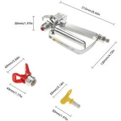 ASUPERMALL Pistolet à Peinture Sans Air Haute Pression 3600PSI Avec Buse De Pulvérisation 517 Et Protection De Buse -Pistolet à peinture Soldes 55495197 5