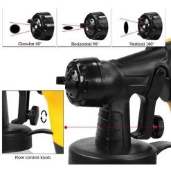 LITZEE Pistolet électrique D'aspiration Haute Pression à 3 Trous, Outil De Pulvérisation De Peinture Portable -Pistolet à peinture Soldes 55930623 4