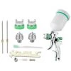 LITZEE Professionnel Pistolet à Peinture 600cc Pistolet Pulvérisateur D'air à Alimentation Par Gravité HVLP Meubles De Voiture