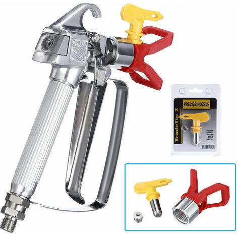 DONTODENT Pistolet à Peinture - Régulateur Jet, Débit Et Consommation - Buse + Pistolet + Socle 2 DONTODENT Pistolet à Peinture - Régulateur Jet, Débit Et Consommation - Buse + Pistolet + Socle – Image 2