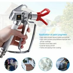 DONTODENT Pistolet à Peinture - Régulateur Jet, Débit Et Consommation - Buse + Pistolet + Socle 7 DONTODENT Pistolet à Peinture - Régulateur Jet, Débit Et Consommation - Buse + Pistolet + Socle -Pistolet à peinture Soldes 56132071 3