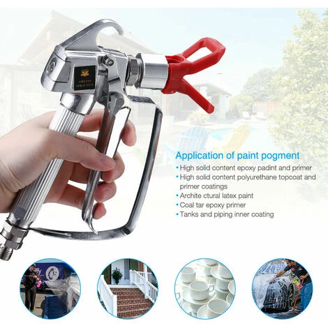 DONTODENT Pistolet à Peinture - Régulateur Jet, Débit Et Consommation - Buse + Pistolet + Socle 3 DONTODENT Pistolet à Peinture - Régulateur Jet, Débit Et Consommation - Buse + Pistolet + Socle – Image 3