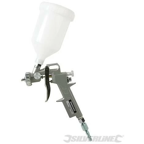SILVERLINE Pistolet à Peinture Alimenté Par Gravité, 500 Ml, 500 Ml 2 SILVERLINE Pistolet à Peinture Alimenté Par Gravité, 500 Ml, 500 Ml – Image 2