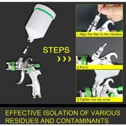 IRISFR Pistolet à Peinture Pneumatique Professionnel Pour Carrosserie 600 Ml 1,4 Mm,Pistolet à Peinture Pneumatique Pour Pot, Vert, 1 Pièce,Lilaris 8 IRISFR Pistolet à Peinture Pneumatique Professionnel Pour Carrosserie 600 Ml 1,4 Mm,Pistolet à Peinture Pneumatique Pour Pot, Vert, 1 Pièce,Lilaris -Pistolet à peinture Soldes 56839106 4