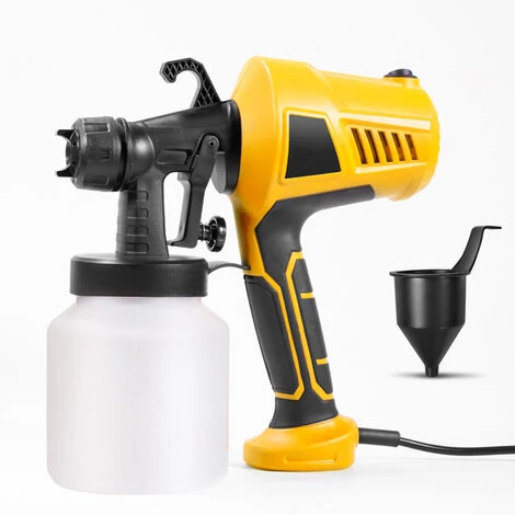 BATHRINS Pistolet électrique,Pistolet Pulvérisateur Peinture électrique,400W,Jaune 4 BATHRINS Pistolet électrique,Pistolet Pulvérisateur Peinture électrique,400W,Jaune – Image 4
