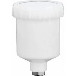 CHANCEY Gobelet De Peinture En Aérosol De 125 Ml, Remplacement De Gobelet De Pulvérisateur De Peinture Pour Pistolets Pulvérisateurs Avec Filetage Femelle De 15 Mm, Accessoire De Pistolets Pulvérisateurs,SEMAket,blanc