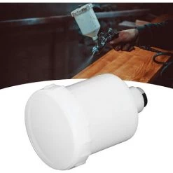CHANCEY Gobelet De Peinture En Aérosol De 125 Ml, Remplacement De Gobelet De Pulvérisateur De Peinture Pour Pistolets Pulvérisateurs Avec Filetage Femelle De 15 Mm, Accessoire De Pistolets Pulvérisateurs,SEMAket,blanc -Pistolet à peinture Soldes 57746809 5