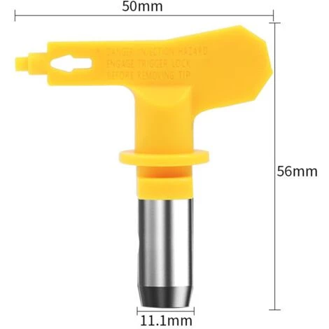 CHANCEY Buse De Pulvérisation Airless,Buse Airless Pour Pistolet à Peinture Haute Pression (Tapez 519, 619)4 Pièces,SEMAket,jaune 2 CHANCEY Buse De Pulvérisation Airless,Buse Airless Pour Pistolet à Peinture Haute Pression (Tapez 519, 619)4 Pièces,SEMAket,jaune – Image 2