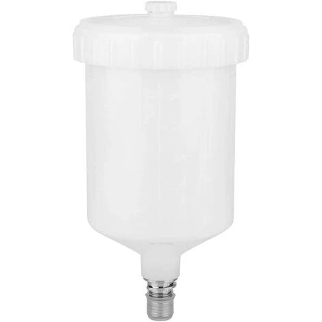 CHANCEY Pistolet à Air Comprimé Pot Tasse 600ml, Tasse D'aérographe Pot, Air Gravité En Plastique Peinture Pistolet à Peinture Tasse Filetage Mâle Connecteur Partie Outil Pneumatique Accessoires,SEMAket,blanc 1 CHANCEY Pistolet à Air Comprimé Pot Tasse 600ml, Tasse D'aérographe Pot, Air Gravité En Plastique Peinture Pistolet à Peinture Tasse Filetage Mâle Connecteur Partie Outil Pneumatique Accessoires,SEMAket,blanc