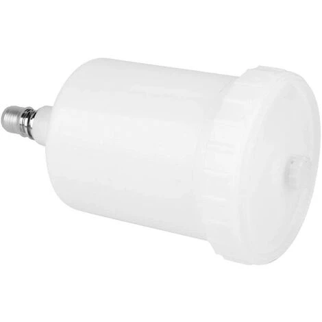 CHANCEY Pistolet à Air Comprimé Pot Tasse 600ml, Tasse D'aérographe Pot, Air Gravité En Plastique Peinture Pistolet à Peinture Tasse Filetage Mâle Connecteur Partie Outil Pneumatique Accessoires,SEMAket,blanc 2 CHANCEY Pistolet à Air Comprimé Pot Tasse 600ml, Tasse D'aérographe Pot, Air Gravité En Plastique Peinture Pistolet à Peinture Tasse Filetage Mâle Connecteur Partie Outil Pneumatique Accessoires,SEMAket,blanc – Image 2