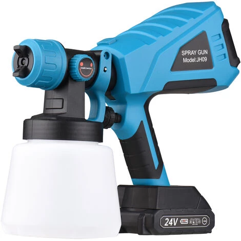 SUPERSELLER Pistolet à Peinture Pulvérisateur De Peinture Portable Sans Fil Avec Conteneur De 1000 Ml Buse De 2, 5 Mm Pulvérisation électrique Peinture Désinfection Pulvérisation Machine, Prise UE 1 SUPERSELLER Pistolet à Peinture Pulvérisateur De Peinture Portable Sans Fil Avec Conteneur De 1000 Ml Buse De 2, 5 Mm Pulvérisation électrique Peinture Désinfection Pulvérisation Machine, Prise UE